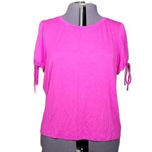 Bar III Knit Tie-Sleeve Top Sz XXL